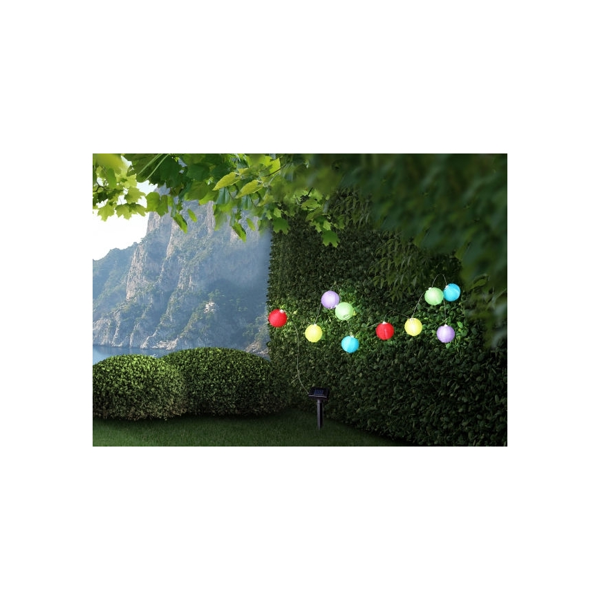Globo - Светодиодная гирлянда на солнечной батарее 10xLED/0,06W/1,2V IP44