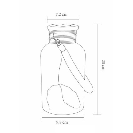 Globo - Светодиодный светильник на солнечной батарее LED/0,6W/3,2V IP44 200 mAh