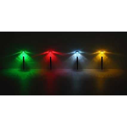 Globo - НАБІР 4x Світлодіодний RGB світильник на сонячній батареї LED/0,05W/3V IP44
