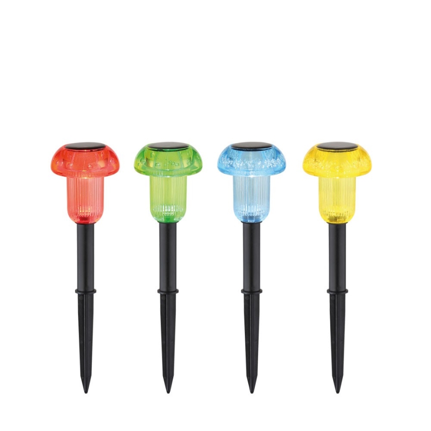 Globo - НАБІР 4x Світлодіодний RGB світильник на сонячній батареї LED/0,05W/3V IP44