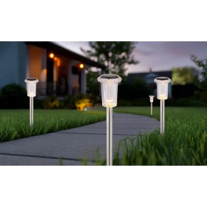 Globo - НАБІР 4x Світлодіодний світильник на сонячній батареї LED/0,06W/1,2V IP44