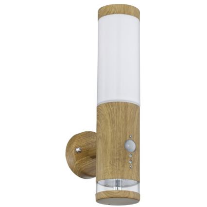 Globo - Вуличний настінний світильник з датчиком 1xE27/15W/230V IP44