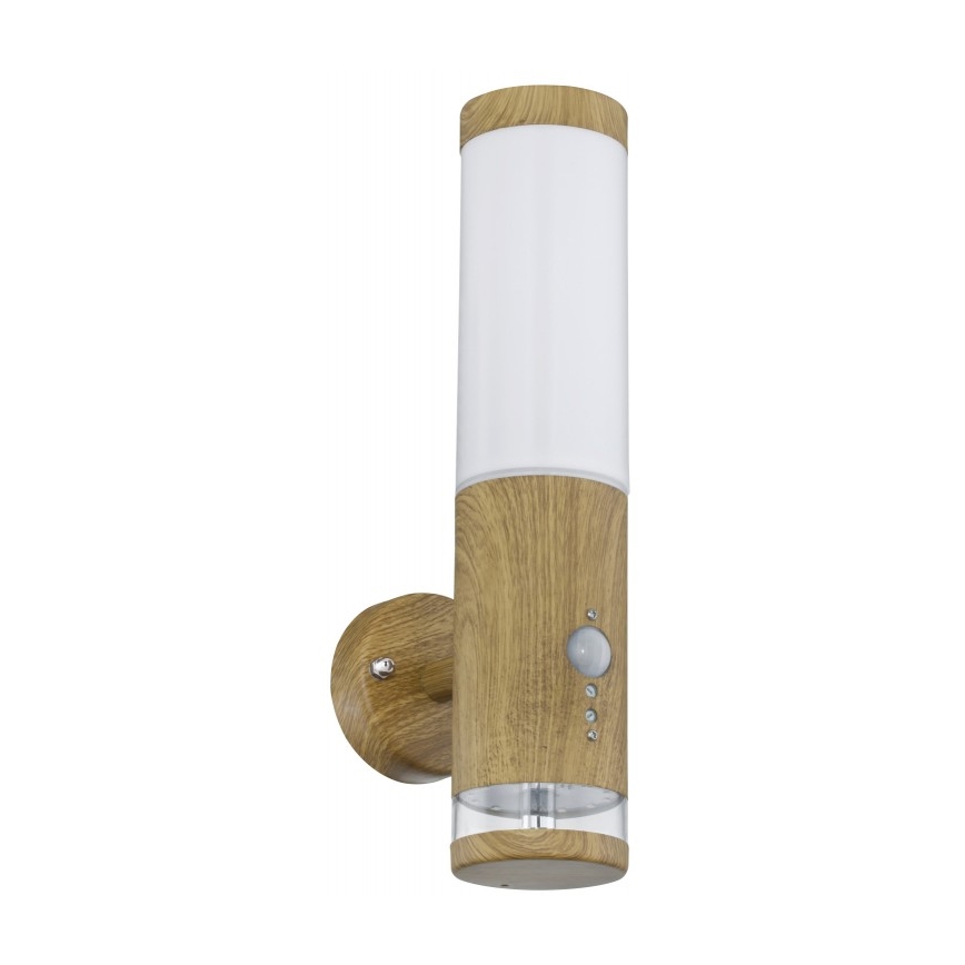 Globo - Вуличний настінний світильник з датчиком 1xE27/15W/230V IP44