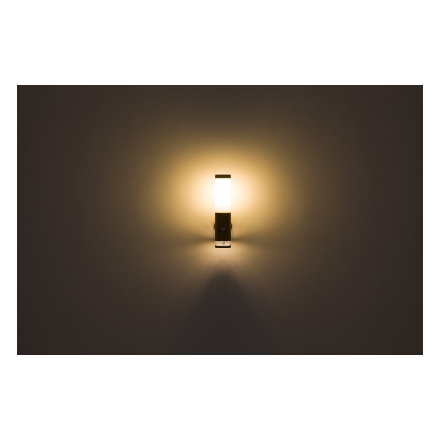 Globo - Вуличний настінний світильник з датчиком 1xE27/15W/230V IP44