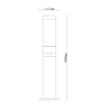 Globo - Вулична лампа 1xE27/15W/230V IP44