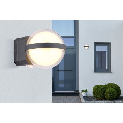 Globo - Уличный светодиодный настенный светильник LED/12W/230V IP54 черный