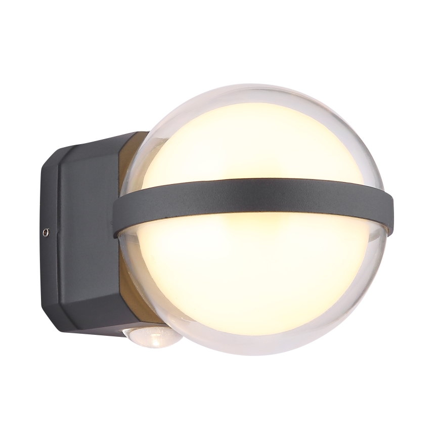 Globo - Уличный светодиодный настенный светильник LED/12W/230V IP54 черный