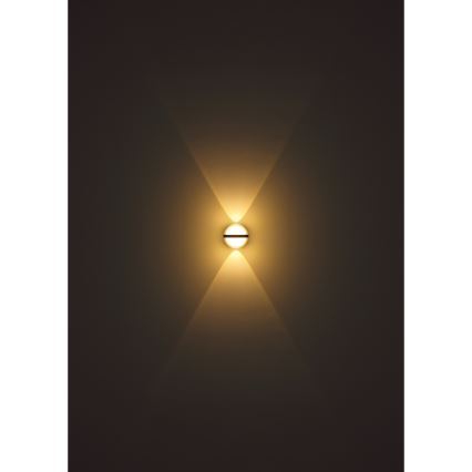 Globo - Уличный светодиодный настенный светильник LED/12W/230V IP54 черный