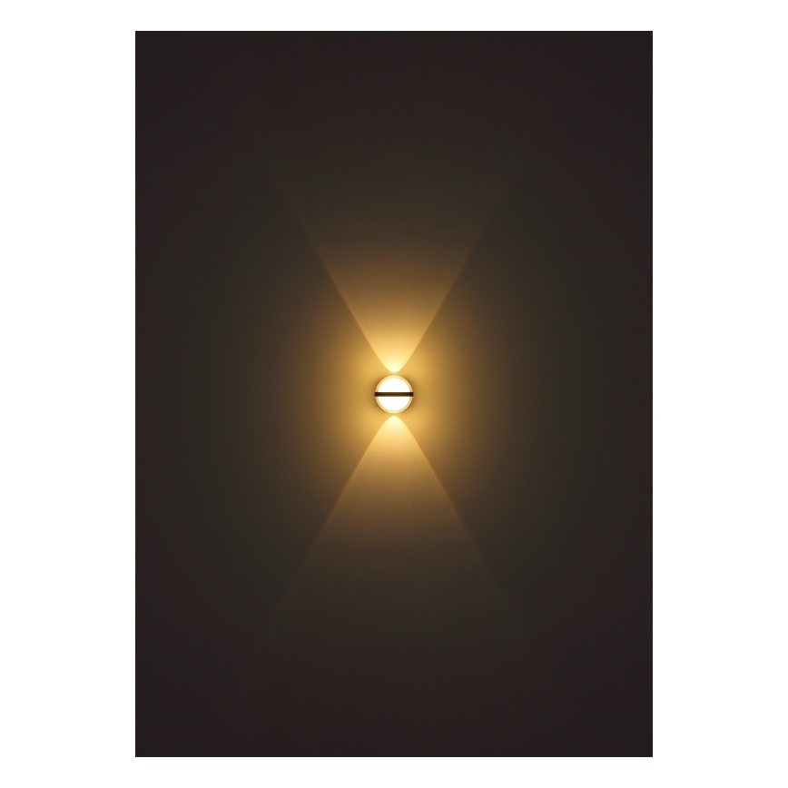 Globo - Уличный светодиодный настенный светильник LED/12W/230V IP54 черный