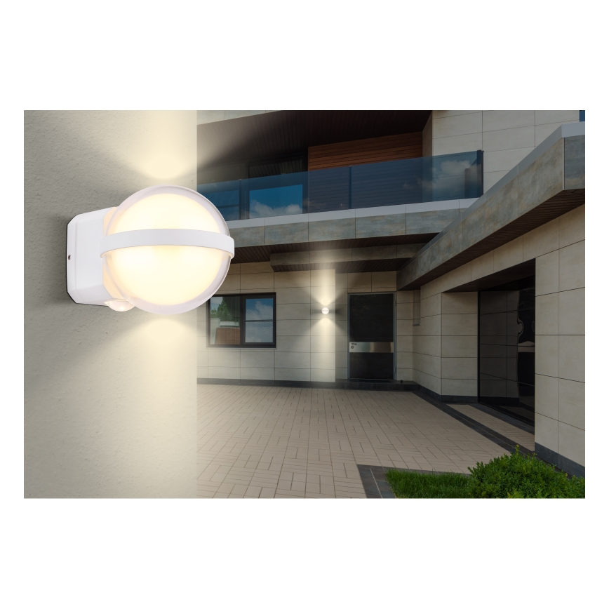 Globo - Уличный светодиодный настенный светильник LED/12W/230V IP54 белый