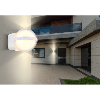 Globo - Вуличний світлодіодний настінний світильник LED/12W/230V IP54 білий