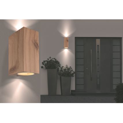 Globo - Уличный настенный светильник 2xGU10/35W/230V IP44