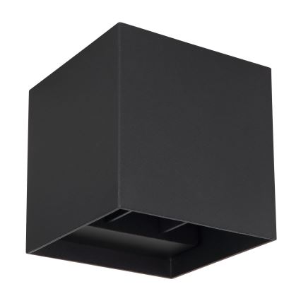 Globo - Уличный светодиодный настенный светильник 2xLED/3W/230V IP44 черный