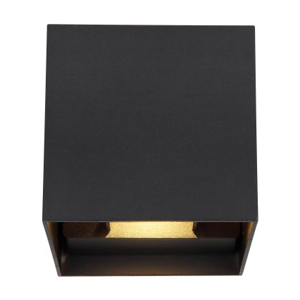 Globo - Уличный светодиодный настенный светильник 2xLED/3W/230V IP44 черный