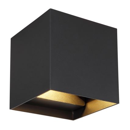 Globo - Уличный светодиодный настенный светильник 2xLED/3W/230V IP44 черный
