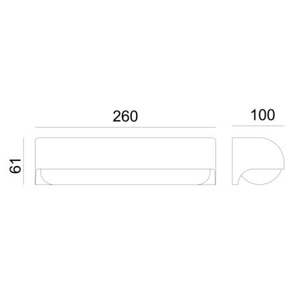 Globo - Вуличний світлодіодний настінний світильник LED/10W/230V IP54