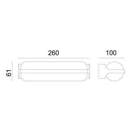 Globo - Светодиодный уличный настенный светильник LED/20W/230V IP54