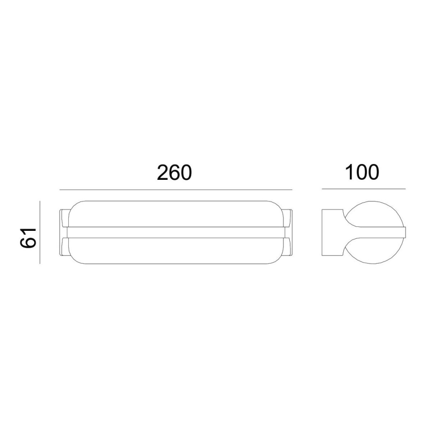 Globo - Вуличний світлодіодний настінний світильник LED/20W/230V IP54