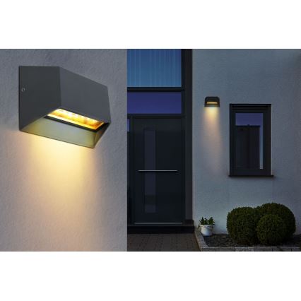 Globo - Уличный светодиодный настенный светильник LED/7W/230V IP54 антрацит