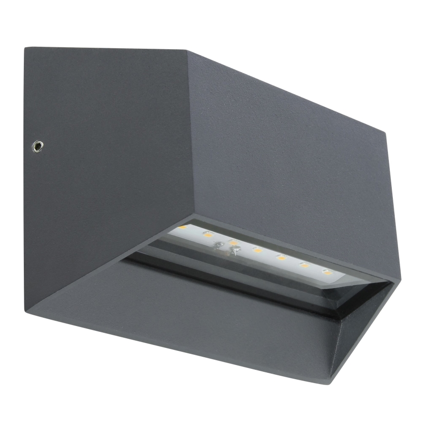Globo - Вуличний світлодіодний настінний світильник LED/7W/230V IP54 антрацит