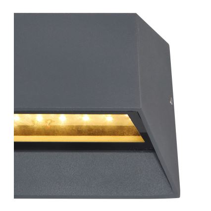 Globo - Вуличний світлодіодний настінний світильник LED/7W/230V IP54 антрацит