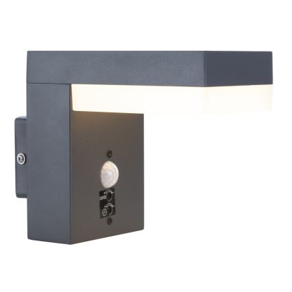 Globo - LED Вуличний настінний світильник з датчиком LED/9,5W/230V IP44