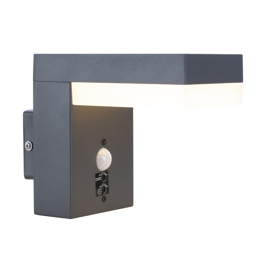 Globo - LED Вуличний настінний світильник з датчиком LED/9,5W/230V IP44