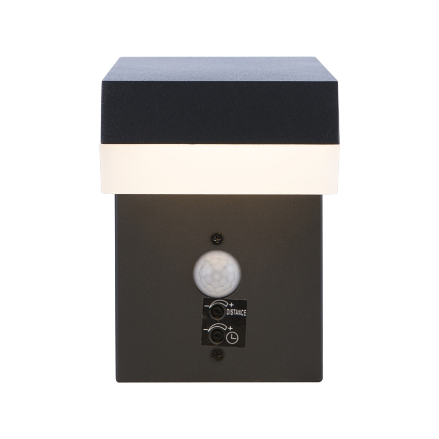 Globo - LED Вуличний настінний світильник з датчиком LED/9,5W/230V IP44