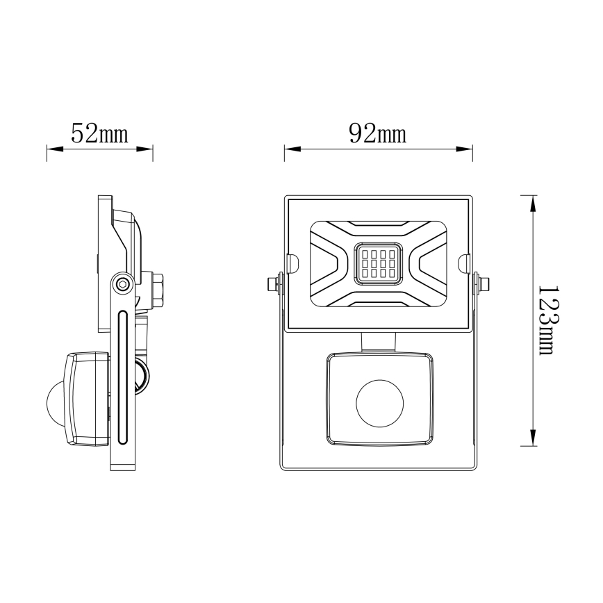 Globo - Светодиодный прожектор с датчиком LED/10W/230V IP44
