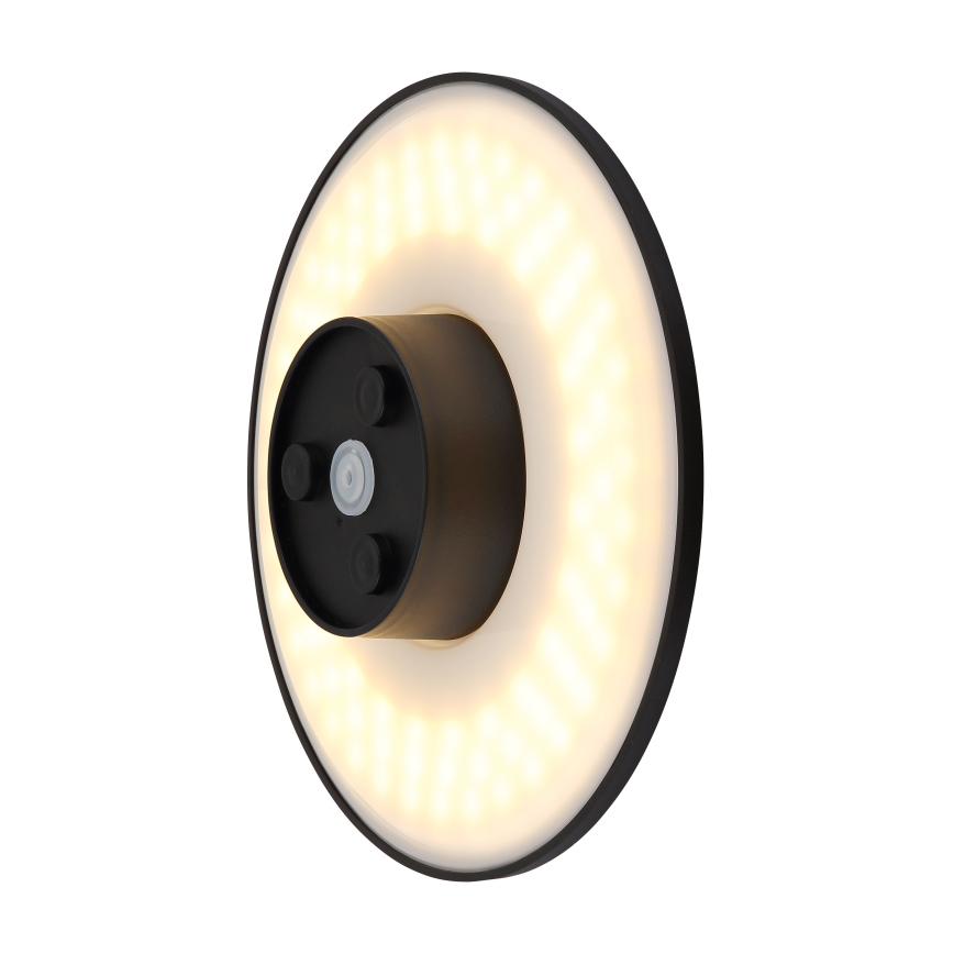Globo - Уличный светодиодный настенный светильник LED/15W/230V 3000/4000/6000K диаметр 25,2 см IP44 черный