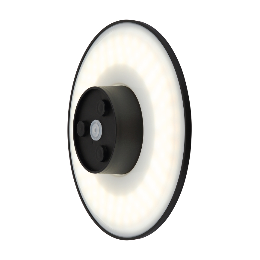 Globo - Уличный светодиодный настенный светильник LED/15W/230V 3000/4000/6000K диаметр 25,2 см IP44 черный