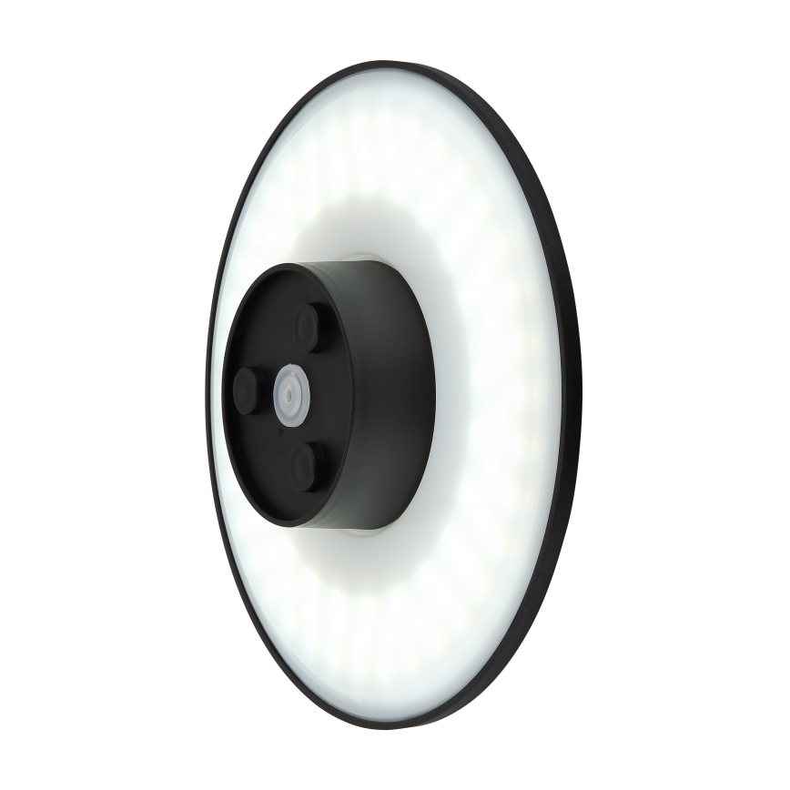 Globo - Уличный светодиодный настенный светильник LED/15W/230V 3000/4000/6000K диаметр 25,2 см IP44 черный