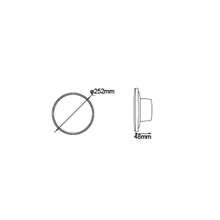 Globo - Уличный светодиодный настенный светильник LED/15W/230V 3000/4000/6000K диаметр 25,2 см IP44 белый