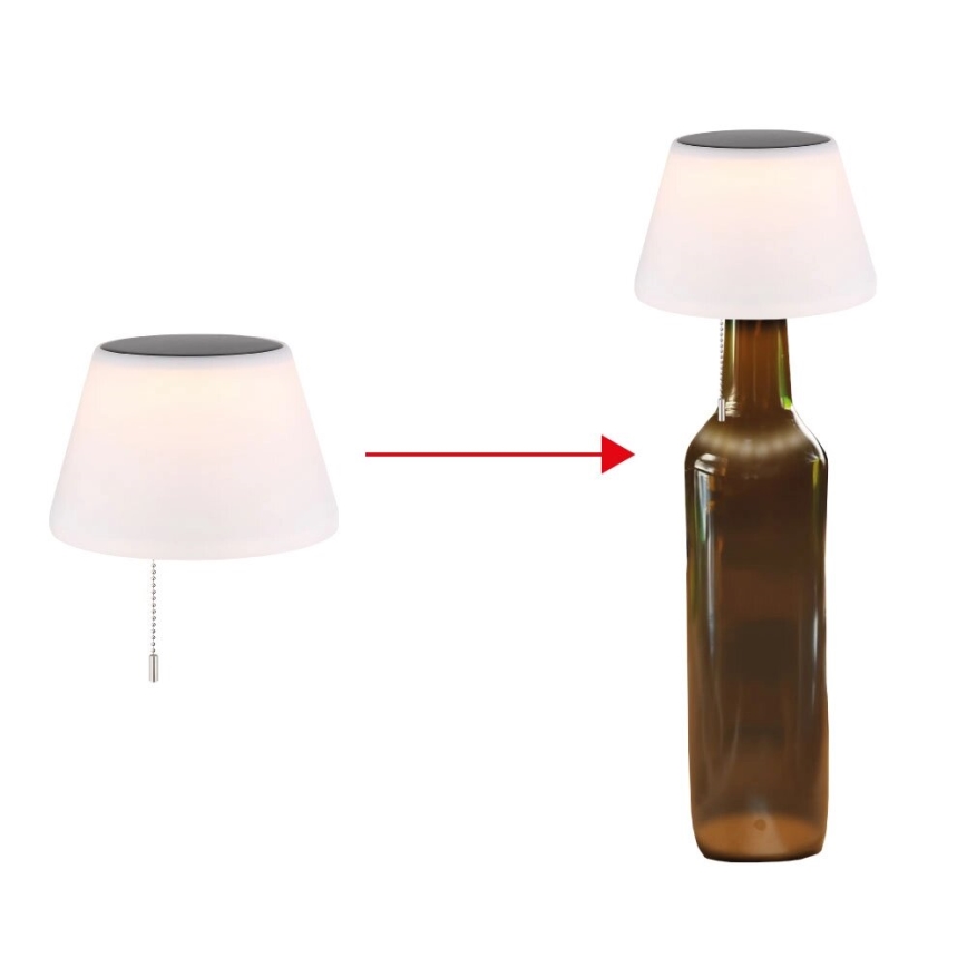 Globo - LED Абажур для пляшки на сонячній батареї 10xLED/1,5W/3V IP44