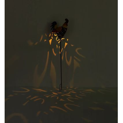 Globo - Светодиодное украшение на солнечной батарее LED/0,02W/3V IP44 300 mAh петух