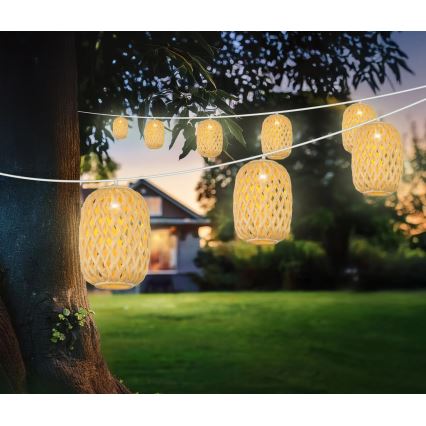 Globo - Светодиодная гирлянда на солнечной батарее LED/0,06W/3V 650 см IP44 400 mAh