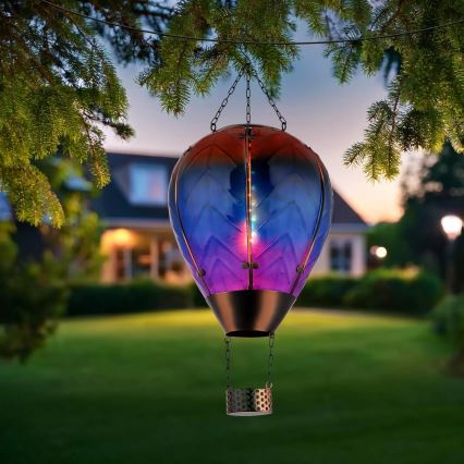 Globo - LED Підвісна прикраса на сонячній батареї 24xLED/0,2W/3V IP44 літаюча куля