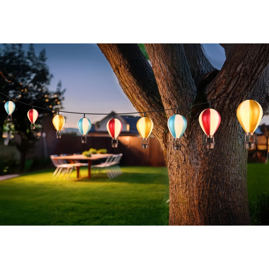 Globo - LED Гірлянда на сонячній батареї 9xLED/0,06W/3V 390 см IP44