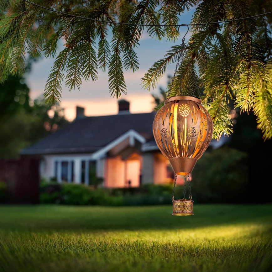 Globo - Підвісна сонячна декоративна світлодіодна лампа 12xLED/0,02W/3V IP44 300 mAh літаюча куля