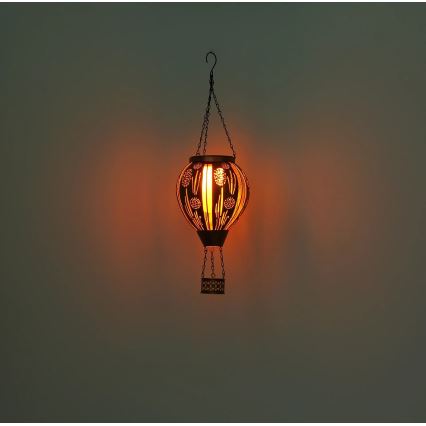 Globo - Підвісна сонячна декоративна світлодіодна лампа 12xLED/0,02W/3V IP44 300 mAh літаюча куля