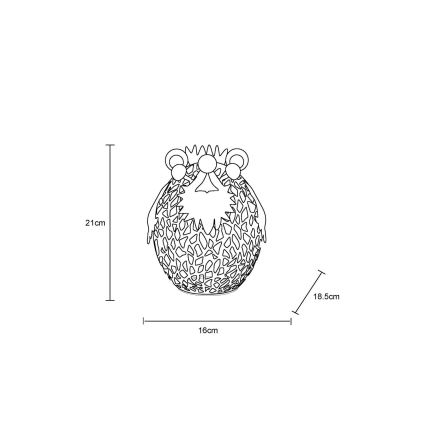 Globo - Светодиодное украшение на солнечной батарее LED/0,06W/3V IP44 ежик
