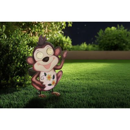 Globo - LED сонячний світильник 104xLED/3V IP44 300 mAh у вигляді мавпи