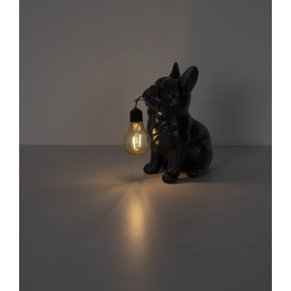 Globo - LED сонячний світильник LED/3V IP44 300 mAh чорний пес