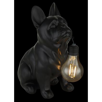 Globo - LED сонячний світильник LED/3V IP44 300 mAh чорний пес