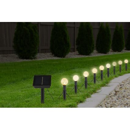Globo - LED RGB На сонячній батареї ланцюг 20xLED/0,06W/3V 770 см IP44