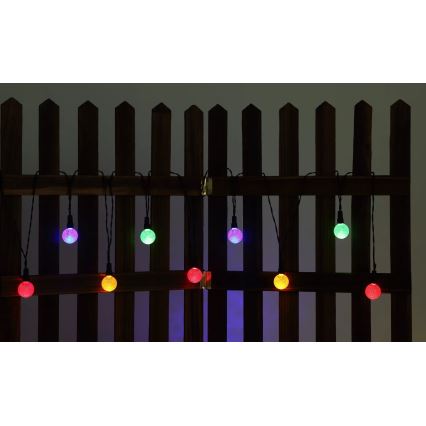 Globo - LED RGB На сонячній батареї ланцюг 20xLED/0,06W/3V 770 см IP44