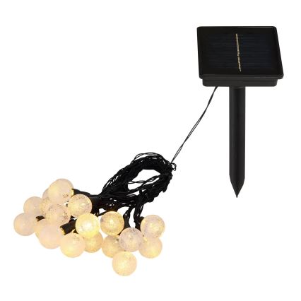 Globo - LED RGB На сонячній батареї ланцюг 20xLED/0,06W/3V 770 см IP44