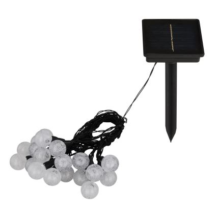 Globo - LED RGB На сонячній батареї ланцюг 20xLED/0,06W/3V 770 см IP44