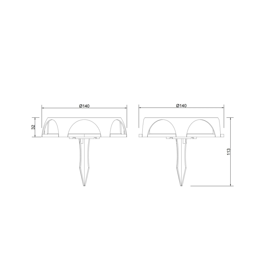 Globo - Светодиодный светильник на солнечной батарее LED/1,2W/3V IP65