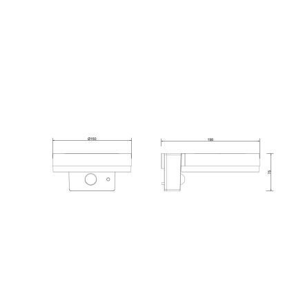 Globo - Світильник на сонячній батареї з LED-датчиком LED/6W/3,7V IP44 2200 mAh
